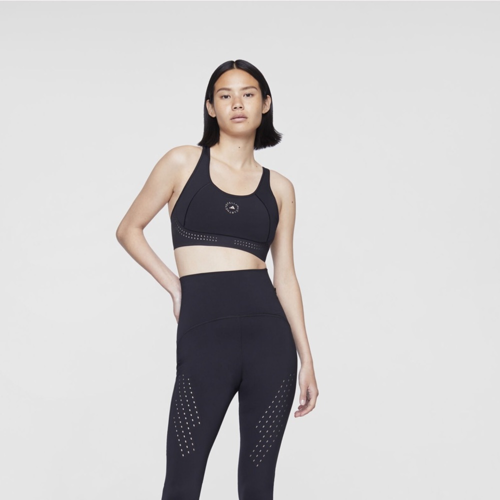 Adidas by Stella McCartney Black TruePurpose Training Bra Size 32B